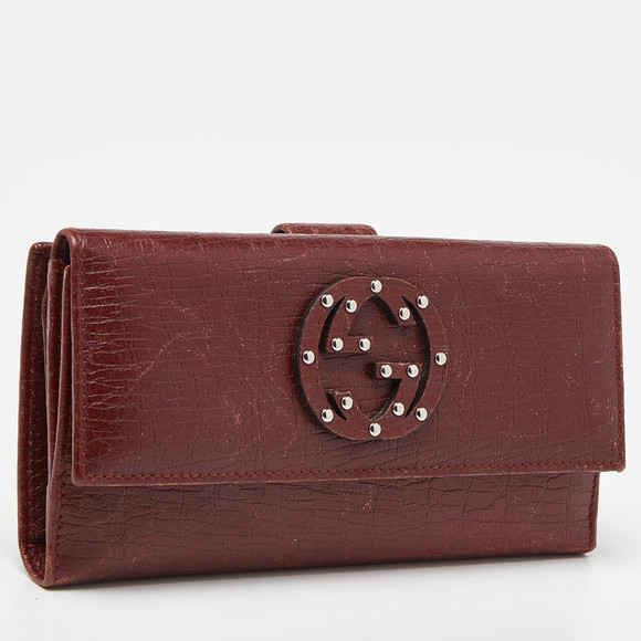 GUCCI Brick Leather Soho Studded Continental Wallet - Picture 3 of 8